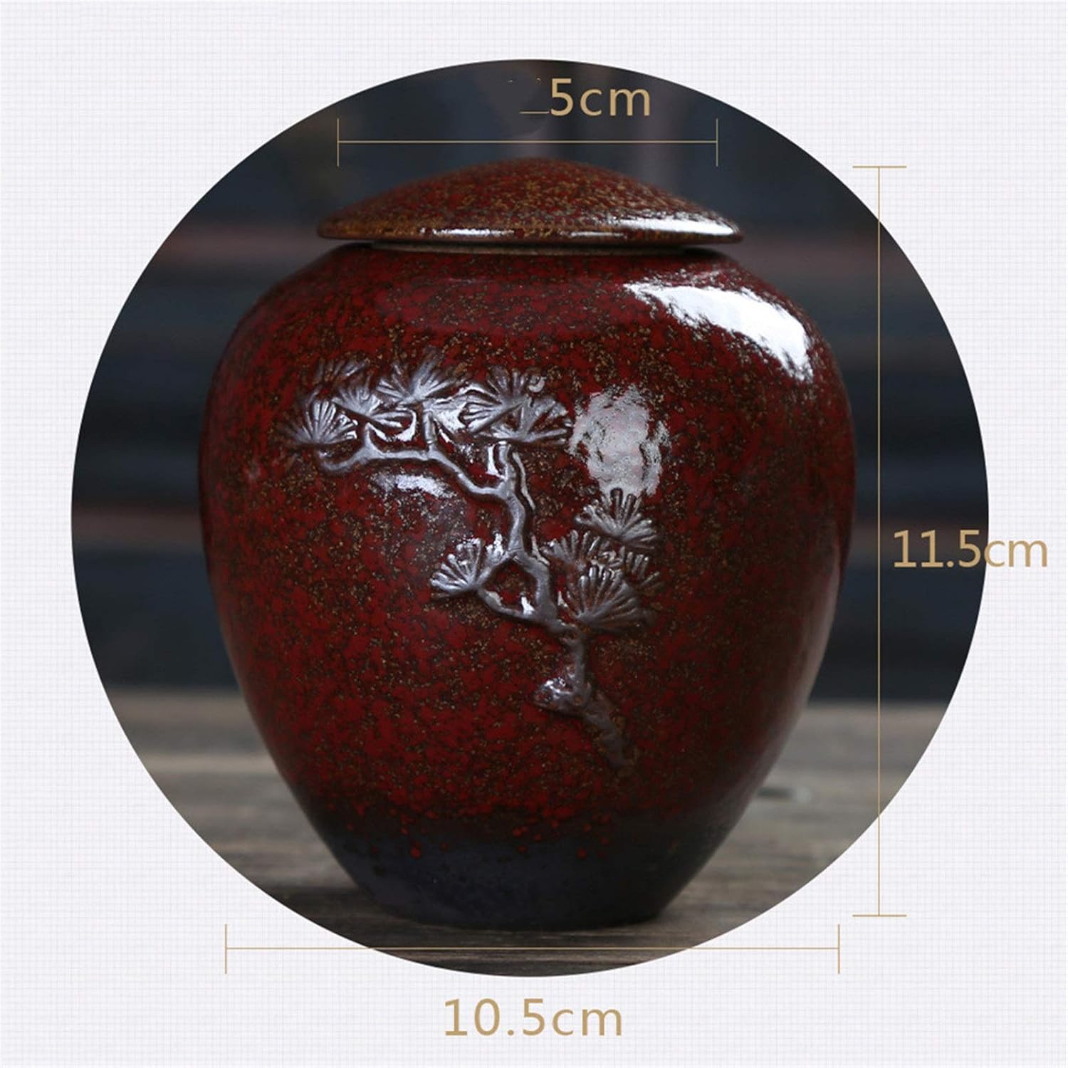 新品未使用　中国美術　茶筒　茶器　茶入れ　青磁　茶道具　龍鳳紋　置物 中国美術 茶筒 茶器 茶入れ 青磁 茶道具 龍鳳紋（2025年最新